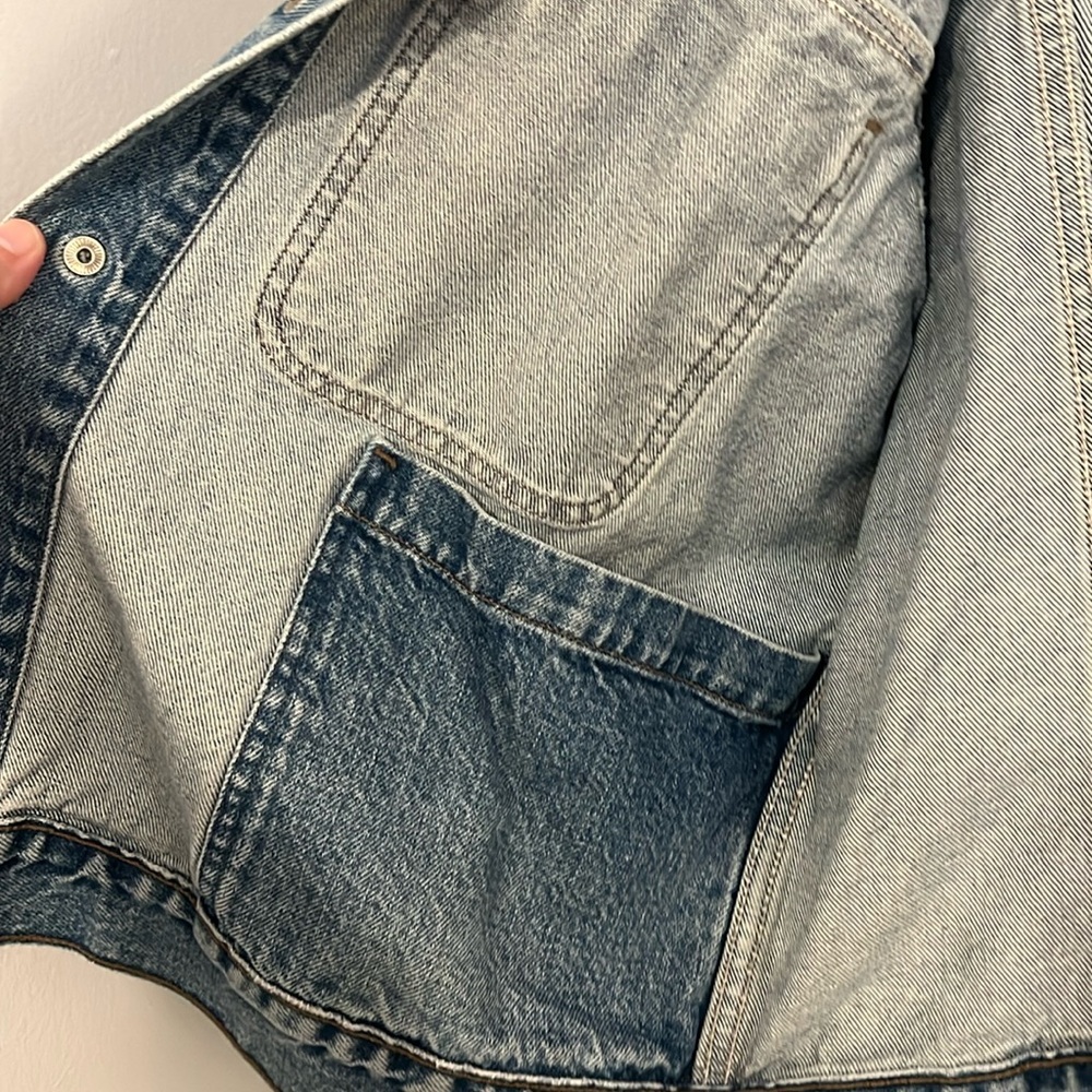 Levi’s Silver Tab Trucker Jacket - Vintage Denim Jean Jacket - Men’s size Large - Picture 10 of 16